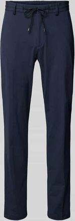 HUGO BOSS Slim Fit Anzughose mit Tunnelzug Modell GENIUS in Marine, Gr&ouml;&szlig;e 46