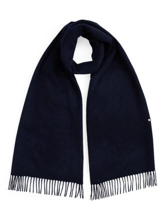 Tommy Hilfiger Sjaal met franje - Blauw