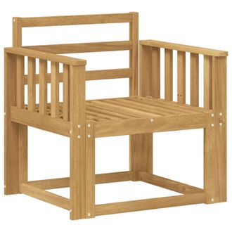 vidaXL Conjunto De Sof&aacute;s De Exterior Madera De Acacia S&oacute;lida Blanco Vidaxl