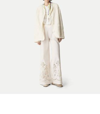 Forte_Forte Cropped Poplin Trousers In Avorio