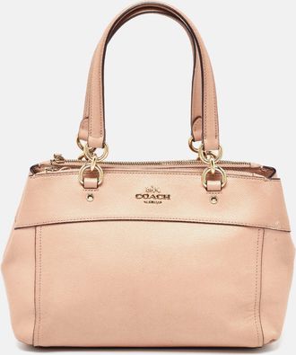 Coach Brooke Carryall Orange Leather Satchel