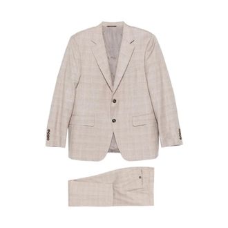 Canali Heren, Pakken, Beige, Maat: 3XL