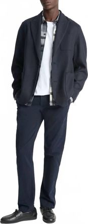Vince Wool Blend Blazer In Blue