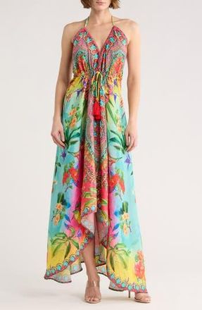 Ranee&rsquo;s High-Low Halter Maxi Dress in Multicolor at Nordstrom Rack, Size One Size Oz