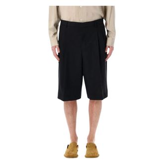 Ami Casual Shorts, male, Black, Size: W44 Double Pinces Short