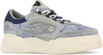 Fendi Mens Force Sneakers Multicolor Fabric