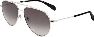 Rag & Bone Rag & Bone Unisex 60 mm Silver Sunglasses