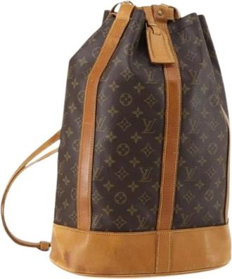 Louis Vuitton Pre-owned Bucket Bags, female, Brown, Size: ONE SIZE Pre-owned Canvas Bucket Bag