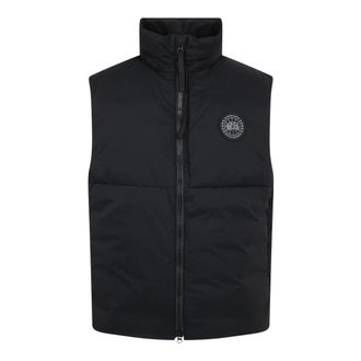 Canada Goose Vests, male, Black, Size: XL Lodge Vest