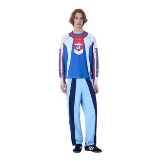 Awake NY Long Sleeve Training Tops, male, Blue, Size: 2XL Mesh Jersey Racer