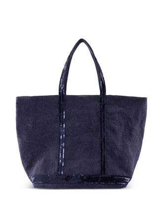 Vanessa Bruno Borsa tote Cabas grande con paillettes - Blu