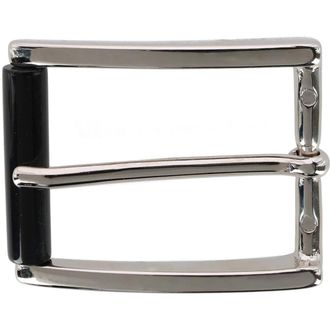 Trafalgar Store 35mm Genuine Stag Horn Roller Single Pronged Brass Buckle in Silver at Nordstrom