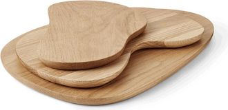 Ferm Living Cairn Servierbretter / Holzbrett, Eiche (3er-Set)