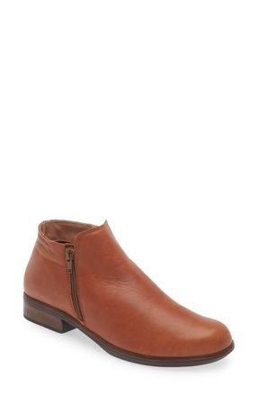 Naot Helm Bootie in Brown Peanut Leather at Nordstrom, Size 5Us