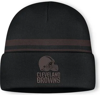 Nike Cleveland Browns Primetime Utility Nike Mens NFL Cuffed Beanie in Black | NF400BAN9I-10L