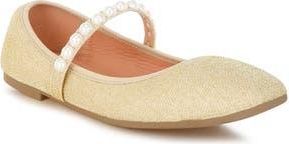London Rag Corphee Mary Jane Flat in Gold at Nordstrom Rack, Size 8.5