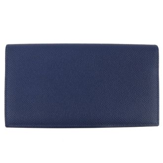 Herm&egrave;s Mc2 Navy Epsom Leather Wallet (Bi-Fold) (Pre-Owned)