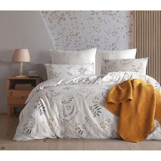 Blanc Avenue Juego de funda de edred&oacute;n 200x200 cm+ 2 FA 65x65 cm 100% algod&oacute;n