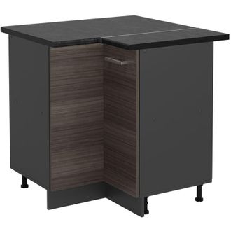 Vicco Armario De Esquina R-line, Gris Noble, 75.6 Cm, Et Antracita