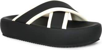 Unze Womens BOWIE Cross Over Design Slippers UK Size 3-8