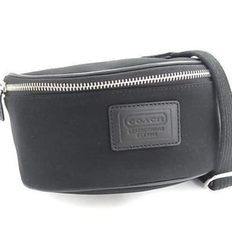 Coach Black Canvas Fanny Pack (Pre-Owned)