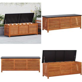 vidaXL Cassapanca da Giardino 150x50x55 cm in Massello di Eucalipto - Cassapanca in eucalipto - Cassapanca in legno