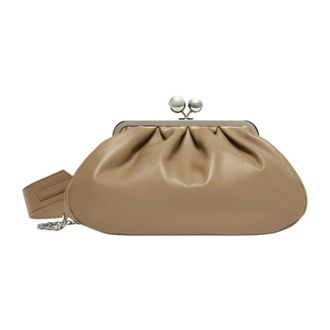 Max Mara Clutches, female, Gray, Size: ONE SIZE Pasticcino Bag Medium