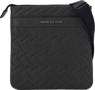 A|X Armani Exchange Messenger-Tas Met Ingebouwd Merklogo, Zwart