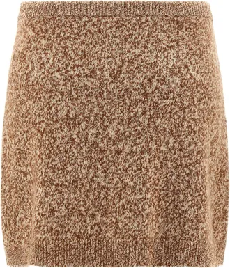 Versace Mouline Skirt - Beige