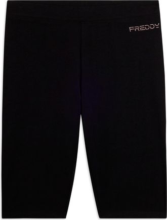 Freddy Leggings Biker in Jersey pesante con Logo FREDDY