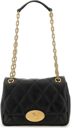 Burberry Quilted Leather Chain Shoulder Bag - Dames - Schoudertassen - Zwart - ONE Size - Leer - Tassen
