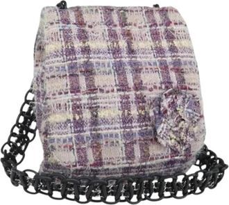 Chanel Pre-owned Vintage Multicolor Schoudertas - Dames - Vintage Schoudertas - Veelkleurig - ONE Size - Su&egrave;de - Vintage