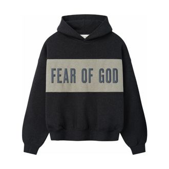 Fear of God Sudadera con Capucha Paneles Relajados Corta - Sweatshirts & Hoodies - Hombre - Gris - L