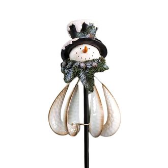 OEM Decoraciones Navide&ntilde;as Exteriores De Metal Y Resina De Hierro, Guirnaldas De Luces Solares Con Forma De Molino De Viento, Bases De Suelo Resistentes, 