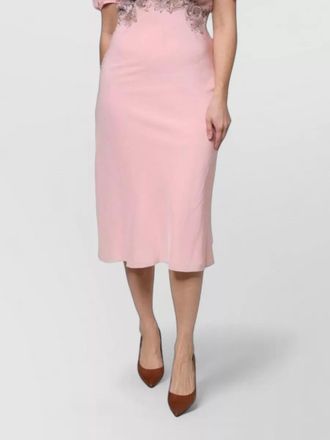 Ermanno Scervino silk floral lace v-neck short-sleeve midi dress