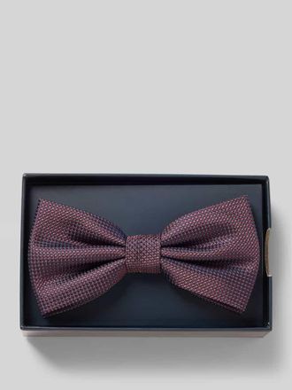 Willen Krawattenfabrik Fliege aus reiner Seide mit verstellbarer Kragenweite in Aubergine, Gr&ouml;&szlig;e 1