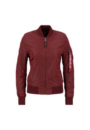 Alpha Industries Alpha Industries Womens MA-1 TT Two Tone Bomber Jacket Women - Burgundy - Size X-Small