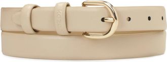 Kazar Leren band in een neutrale kleur - Dames - Riemen - Beige - 110 CM - Leer - Accessoires
