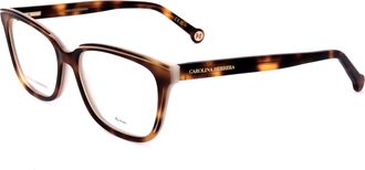Carolina Herrera Womens 54 mm Havana White Eyeglasses