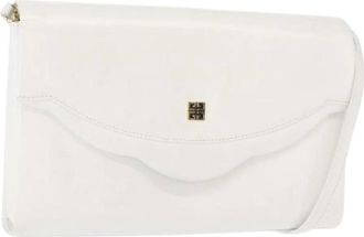 Givenchy Pre-owned Shoulder Bags, female, White, Size: ONE SIZE Pre-owned Leather Shoulder Bag