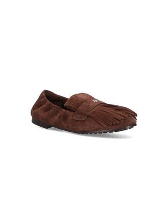 Tory Burch Womens Flat Shoes Brown Upper: Bovine Suede