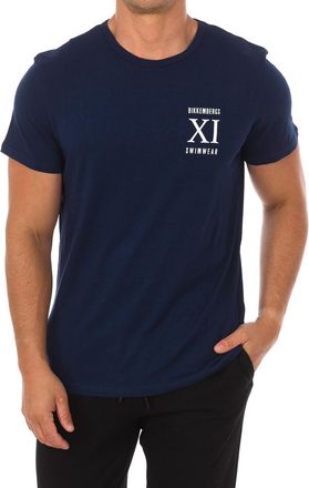 Dirk Bikkembergs Heren T-shirt met korte mouwen en ronde hals BKK1MTS05