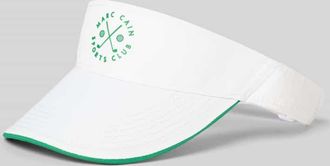 Marc Cain Schirmm&uuml;tze mit Logo-Applikation in Offwhite, Gr&ouml;&szlig;e 1