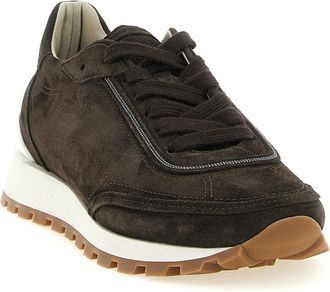 Brunello Cucinelli Womens Brown Calfskin Sneakers