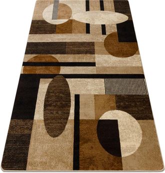 RugsX Alfombra Royal 5376 Geom&eacute;tricos, C&iacute;rculos - Beige / Crema Beige 100x200 Cm