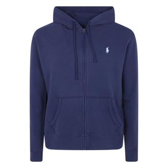 Polo Ralph Lauren Hoodies & sweatvesten, Heren, Blauw, L, Hooded Full Zip Long Sleeves Sweatshirt