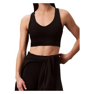 Calvin Klein Reggiseno Sportivo Lungo Morbido - - Sport - Donna - Nero - XS