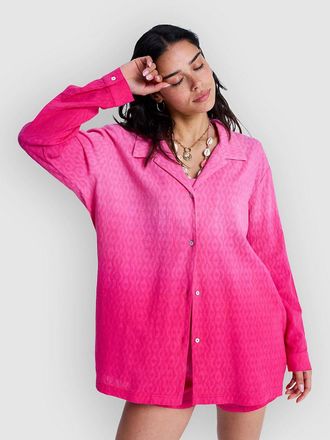Roxy Ocean Gradient Shirt Kleid pink
