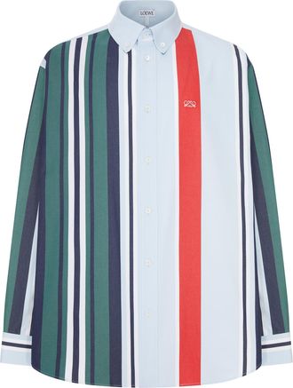 Loewe MID-WEIGHT STRIPED COTTON TWILL SHIRT - Loewe - Man
