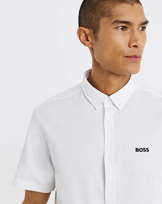 HUGO BOSS Stretch Motion Shirt - White